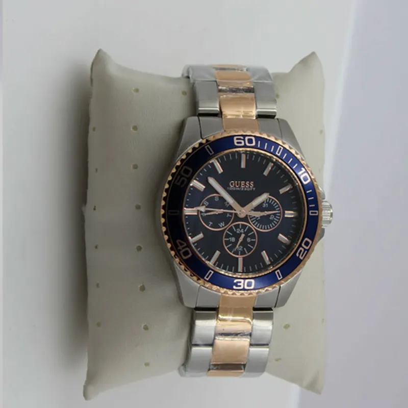 Guess Chaser Quartz Multi-function Blue Dial Men’s Watch- W0172G3